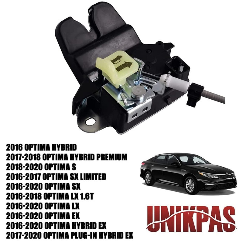 Unikpas Rear Trunk Lid Latch Compatible for 2016-2020 KIA Optima