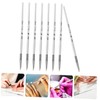 VICASKY 8pcs Nail Art Brushes Durable Nail Painting Tool for