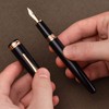 Hongdian 1841 Fountain Pen Extra Fine Nib Black Resin Classic