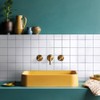 COMSTICKC Thicker White Peel and Stick Backsplash Tile, 10 Pcs