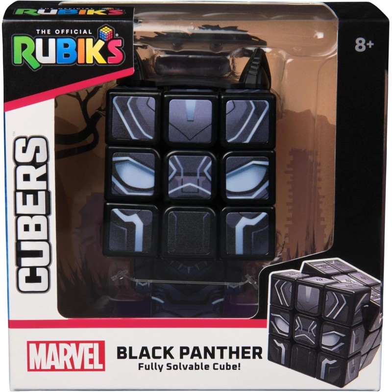 Rubik's Rubik’S Cube, Black Panther Puzzle Cube – Collectible Brain