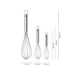 WMF Profi Plus Whisk Set of 3, Whisk Stainless Steel