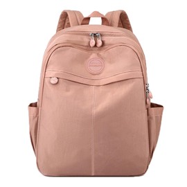 Dyunmto Pink Classical Basic Backpack for Women Shopping Backpack Travel Backpack School Water Resistant Bookbag