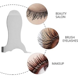 Milisten Levantamiento de Pestañas Cepillo Peine en Forma Y de Acero Inoxidable, Fácil de Operar y Portátil, para Chicas y Damas en Salones de Belleza