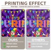 ZTHMOE Fabric 72x43inch Happy Purim Backdrop Jewish Banner
