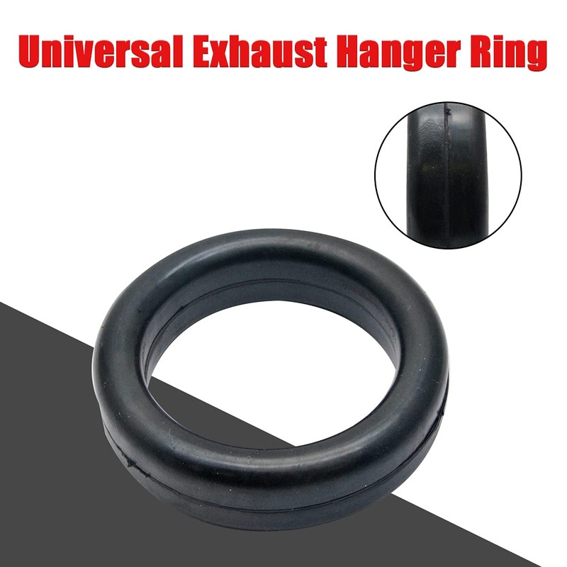 Baceyong 2pcs 5cm Car Exhaust Muffler Rubber O-Ring Holder Coat