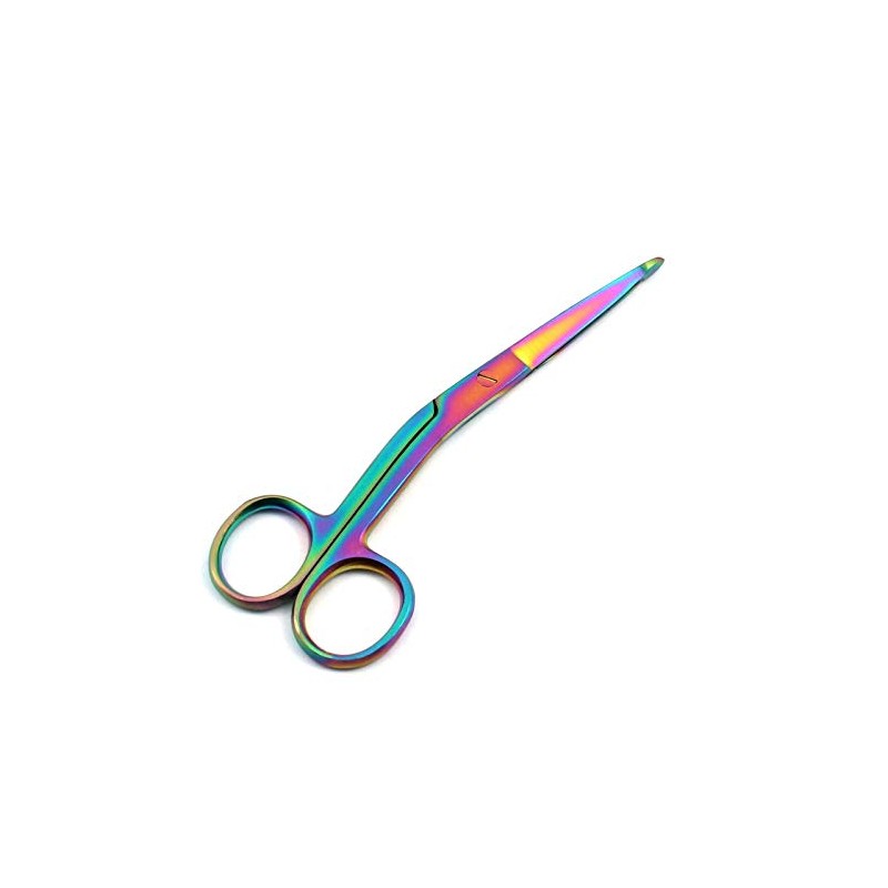 DDP MULTI TITANIUM COLOR RAINBOW KNOWLES BANDAGE SCISSORS 5 1/2"