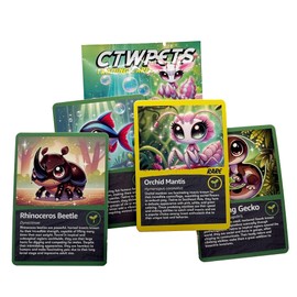 CTWPets Trading Cards Reptile & Aquarium Pet Card Exotic Pet Keeping Cards (1 Pack)