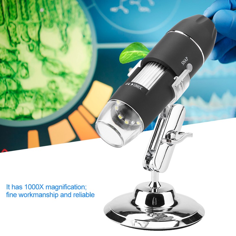 Professional Digital Electronic Microscope 1000X Magnifier Analog AV Output (,
