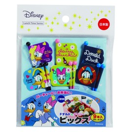 Torne DN-4 Donald & Daisy Picks Lunch Box Decoration Supplies, Made in Japan, 9 Pieces (3 Patterns x 3 Each Piece)