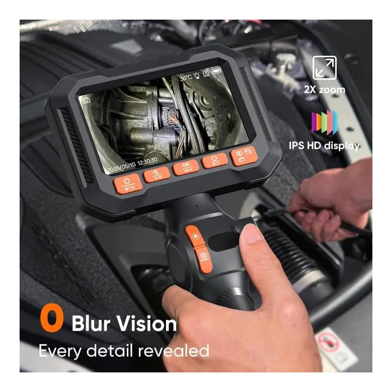 New 3.9mm Bi-Directional Endoscope with 1.5m Flexible Cable, 8 LED