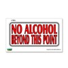 Graphics and More No Alcohol Beyond This Point - Business Store Sign - Window Wall Sticker
