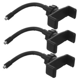 Gadpiparty 3pcs Gooseneck Phone Holder Flexible Phone Mount with Thread Rotatable Clip for Smartphones Angle Design for Bed and Desk Use Black