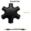 Typheoniks 5-Jack Audio Headphone Splitter for 3.5mm Devices Multi Earphone