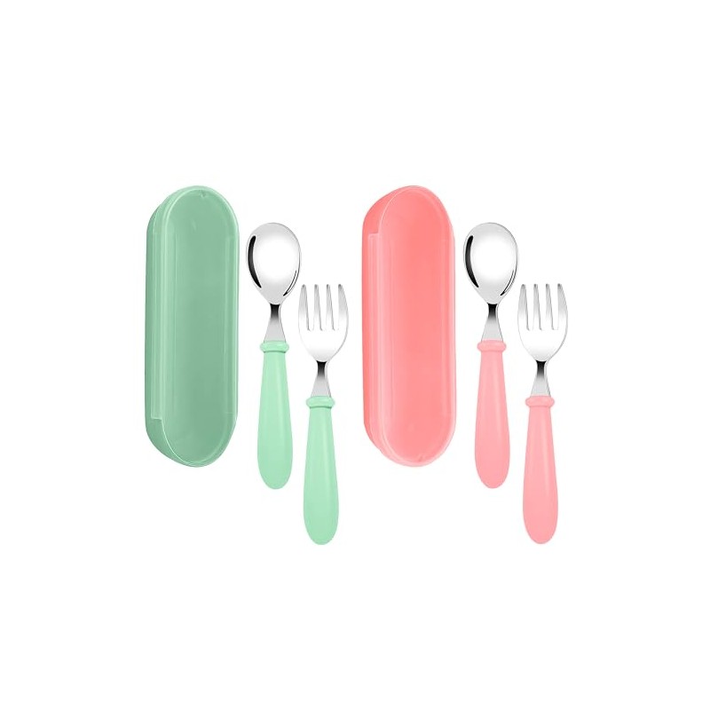 uunida baby 2 Sets de Cubiertos para Niños de Acero