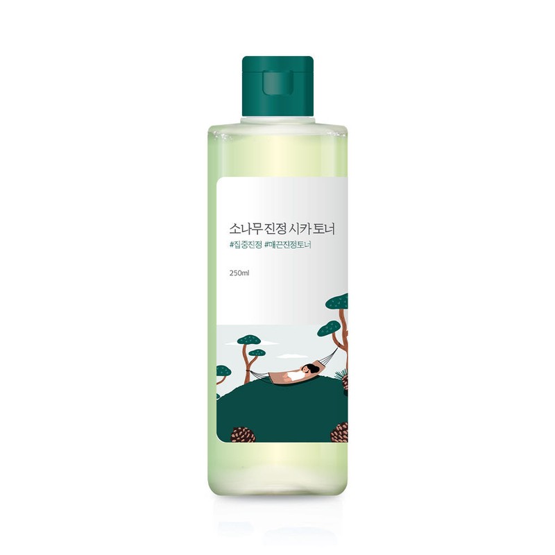 roundlab 라운드랩 소나무 진정 시카 토너 250ml (+늘어나는 스킨패드 40매입)