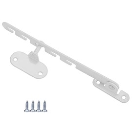 Zasvec Window Lock 1 Kit Window Opening Limiter Tilt Regulator for Windows Metal White Window Stopper Window Latch Surge Protection Tilt Window Protection for Adjusting the Window Opening