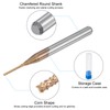 sourcing map 2 pieces solid carbide end mill 0.4 mm,
