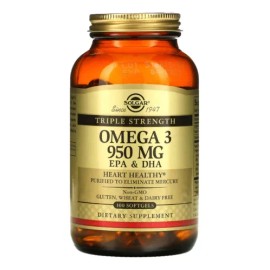 Solgar Omega-3 Epa y Dha 950 mg con 100 cápsulas blandas