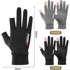 2 Pares Guantes de Protección Solar UPF 50+ Seda Helada para Hombre y Mujer
