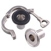DERNORD 2 Pcs Sanitary Female Threaded Ferrule Pipe Fittings +