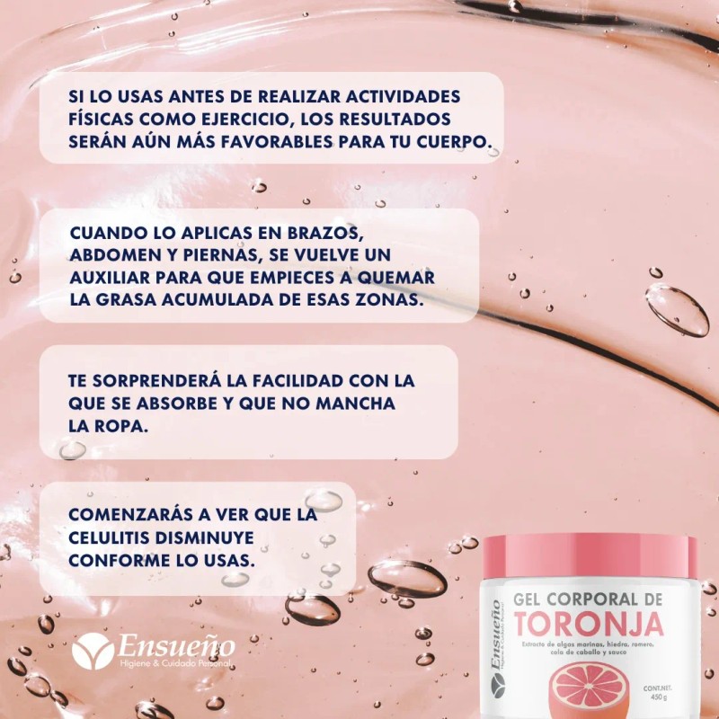 Gel Reafirmante Corporal De Toronja Ensueño 450gr