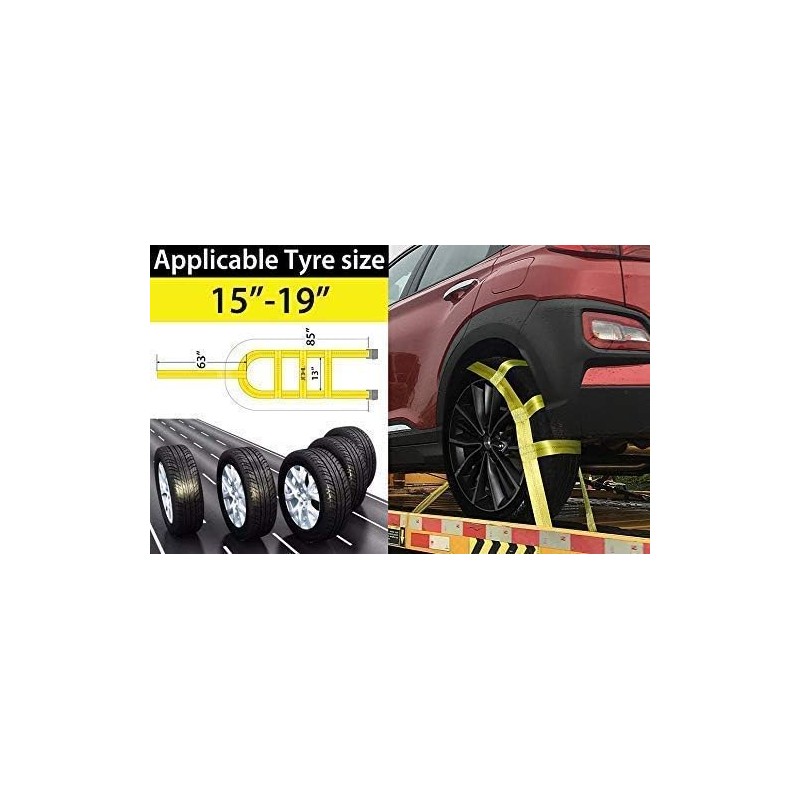 JCHL Tow Dolly Basket Strap System with Flat Hook -