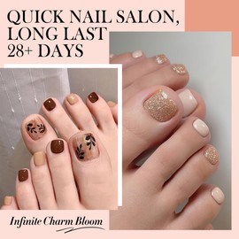 Short Toe Nail Tips Square Full Matte False Toenails Press On Nails 360pcs Smoothly Curved Toe Nail Gel x Tips for Efficient Extension Toe Acrylic Nails, 12 Sizes Artificial Toenails, Luckyfairy