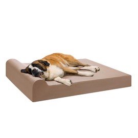 Big Barker 7 Orthopedic Dog Bed with Pillow-Top (Headrest Edition)  Dog Beds Made for Large, Extra Large  XXL Size Dog Breeds  Removable Durable...   