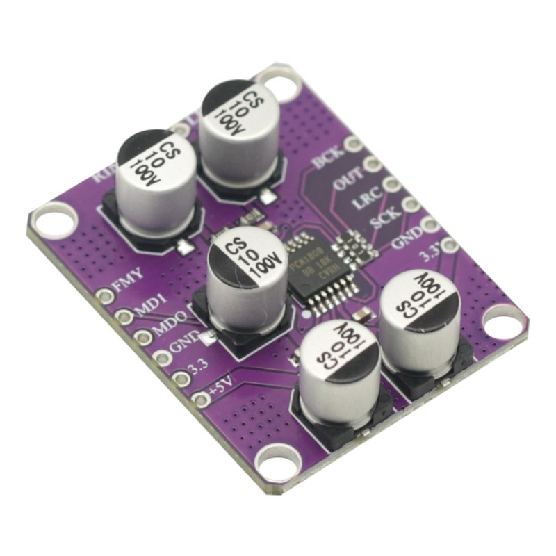 PCM1808 24bit 105dB SNR Audio Stereo ADC Single-Ended Analog-Input Decoder
