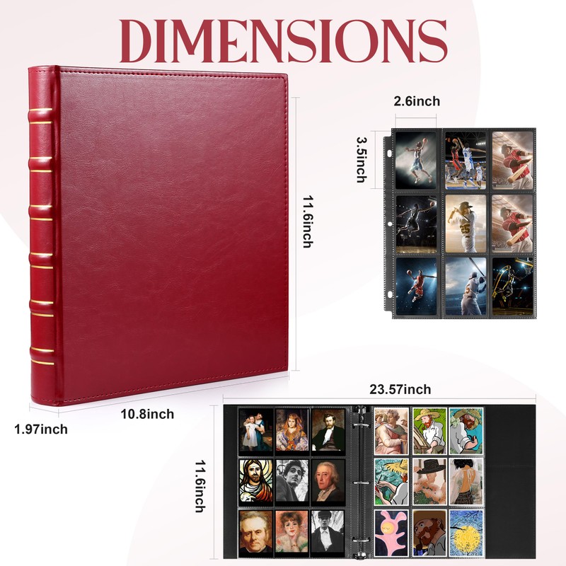 WOT I Deluxe Trading Card Binder, 540 Pockets Collectible Card