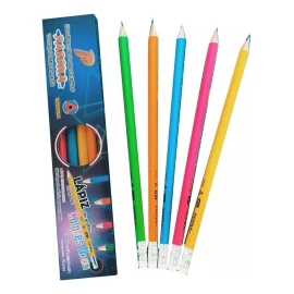 Pascua 10 Lapices Grafito Triangular Pascua Neon