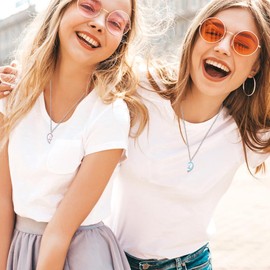 Friendship Necklace Best Friend Necklace Birthday Gift Matching BFF Necklace for 13 Girls Sister Birthday Gifts Soul Sister Gifts for Girls