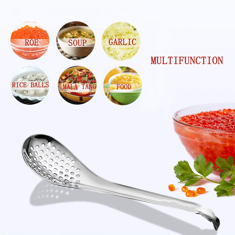 Caviar Spoon Strainer Spoon Multifunctional Spoon Molecular Spoon 56 Holes