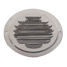 DDBSUN Stainless Steel Wall Air Vent Round Flat Grille Ducting Ventilation Cover Outlet Mesh