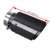 CARMON Real Twill Carbon Fiber Exhaust Pipe Muffler Tips with