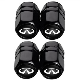 Metal Auto Car Tire Valve Stem Caps Compatible with Infiniti Infinity QX50 Q50 Q70 Q70L Q60 QX30 QX60 QX80 All Models Wheel Cap, Air Valve Caps Styling Decoration Accessories 4pcs