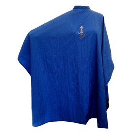 CHARLENE Professional Cutting Cape for Salon Hair Styling, Barber Haircut, Coloring, Skincare, Makeup (BP Logo, NAVY BLUE)