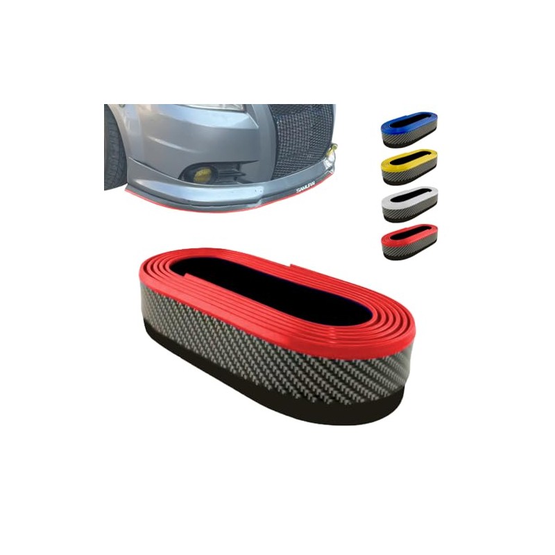 Vmingo Lip Samurai Universal Facia Faldon Flexible Estribo Spoiler (Fibra
