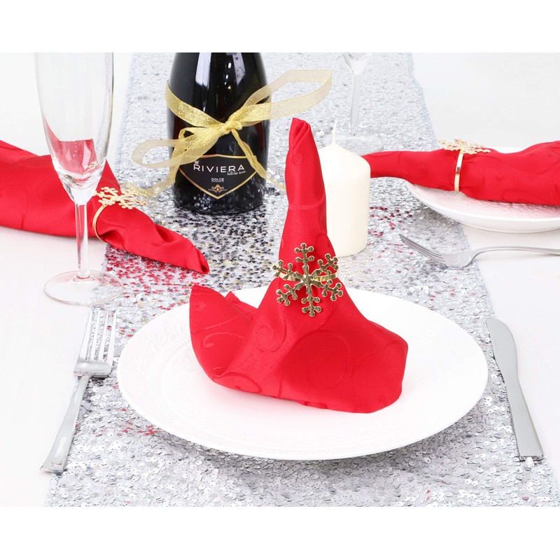 Pack Of 6 - Metal Christmas Napkin Holders - 6