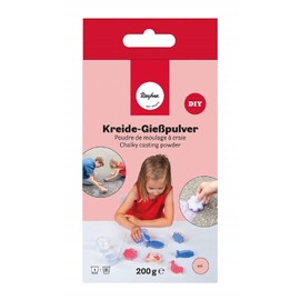 Rayher Red DIY Sidewalk Chalk, Outdoor Chalk Powder for Drawing on Pavement, 200g, cherry red, 34465286