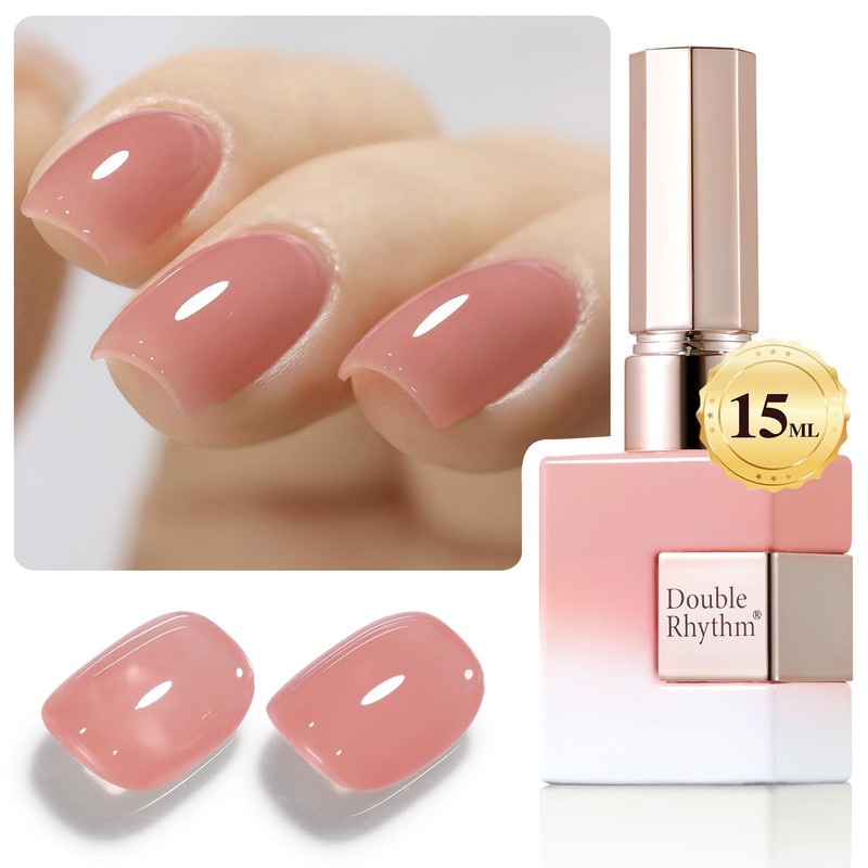 Double Rhythm 0.50 OZ Translucent Gel Polish Same Color Same