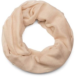 styleBREAKER elegant glittering tube scarf, uni, ladies 01018090, Colour:Beige