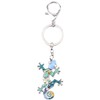 Bonny, metal esmaltado Gecko Lizard Lizard llaveros para mujer, bolsa