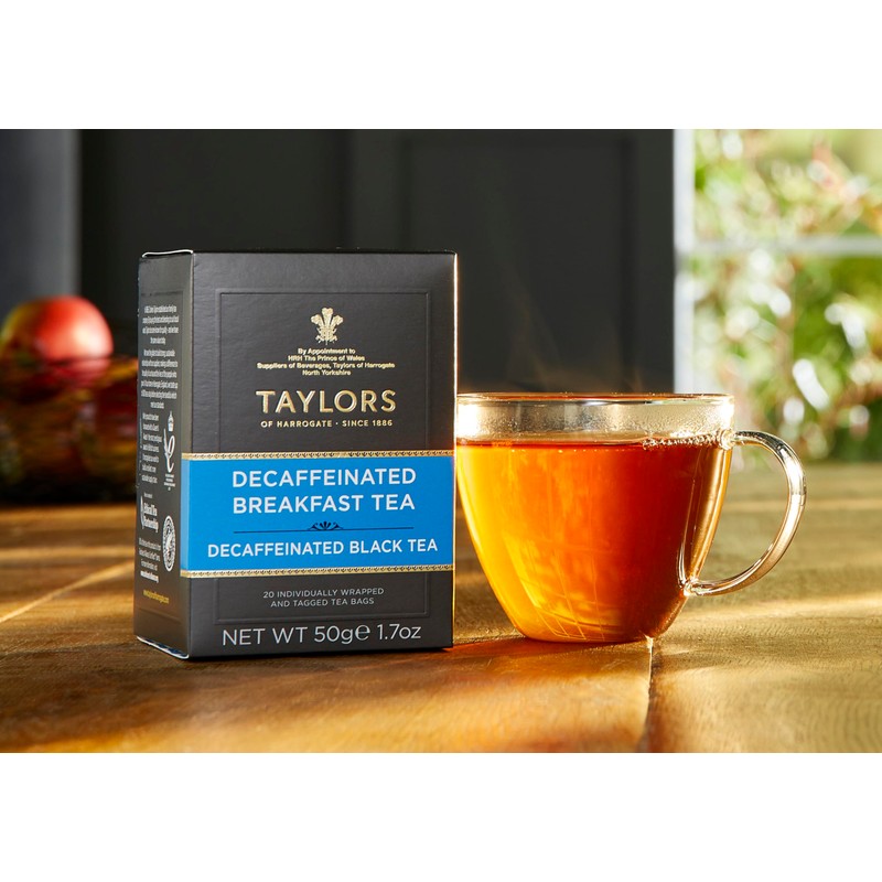 Taylors of Harrogate Decaffeinated Breakfast, Black Tea, Individually Wrapped Bags,