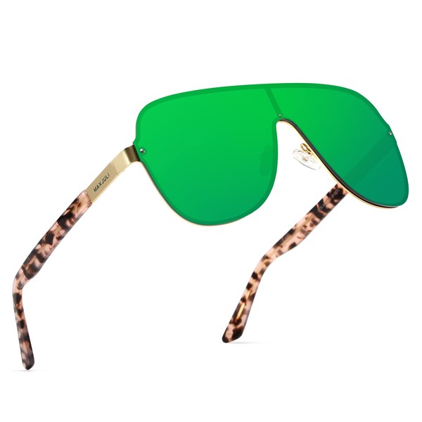 MAXJULI XL Polarized Sunglasses for Women Men with Big Heads