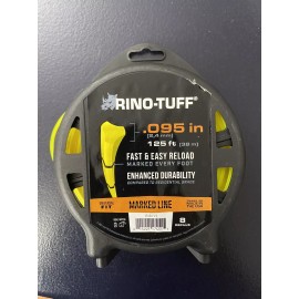 Rino-Tuff Pro Universal Fit .095 yellow Trimmer Line 125ft spool length New