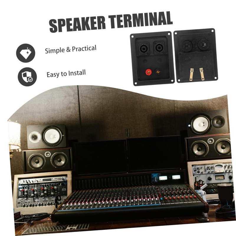LALAFINA 2pcs Speaker Box Terminal Connector Kit Reliable Speaker Enclosure