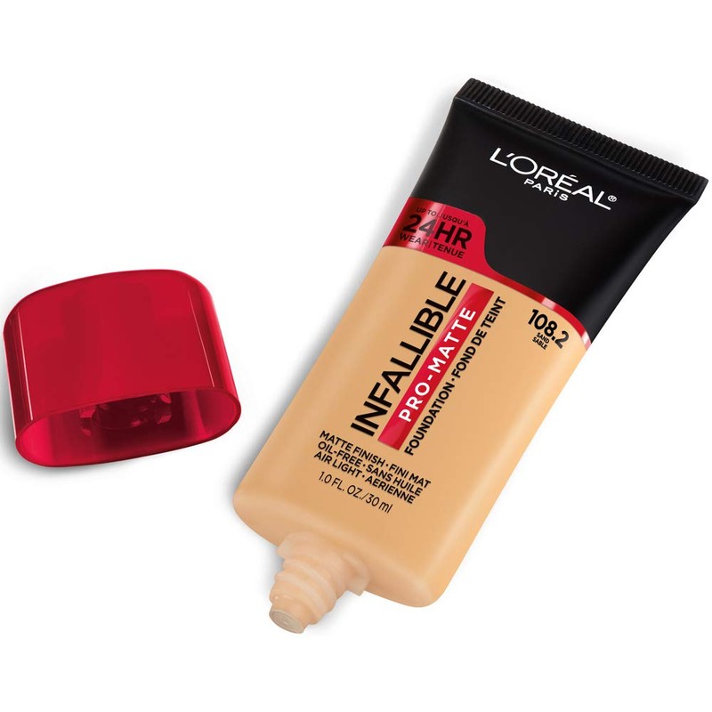L'Oreal Paris Cosmetics Makeup Infallible Pro-Matte Liquid Longwear Foundation, Sand,