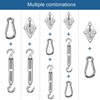 VASLON Sun Shade Sail Hardware Kit, 6 Inch 304 Stainless